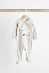 Delicate Appliqué Baby Sleepsuits 3 Pack NEXT UK