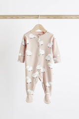 Delicate Appliqué Baby Sleepsuits 3 Pack NEXT UK