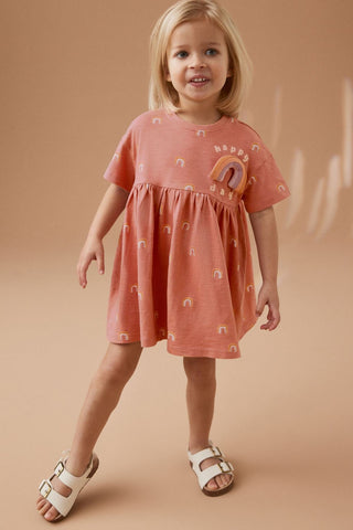 Short Sleeve Cotton Jersey Dress NEXT UK