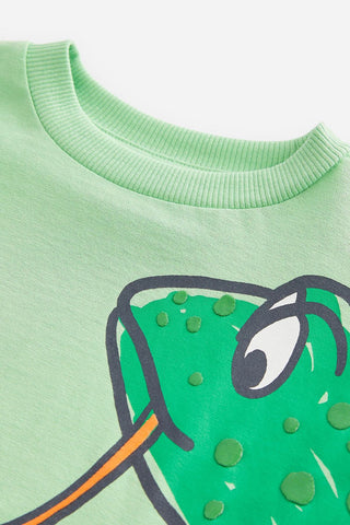 Green Frog Short Sleeve Character T Shirt