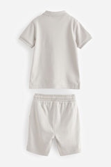 2Pc Zip Polo Shirt And Shorts Set NEXT UK