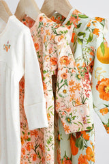 Baby Floral Sleepsuit 3 Pack NEXT UK