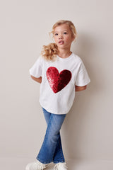 Sequin Heart T Shirt NEXT UK