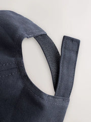 Navy Blue Canvas Cotton Cap