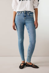 Denim Mid Blue Super Soft Skinny Jeans