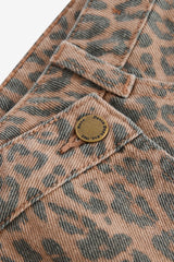 DENIM SKORT ANIMAL P | LEOPARD