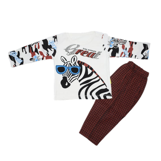 Zebra-Baba Casual Suit, 2 Pieces