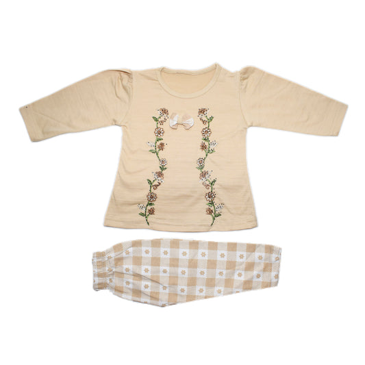 Metallic Embroided-Baby fancy dress, 2 pieces