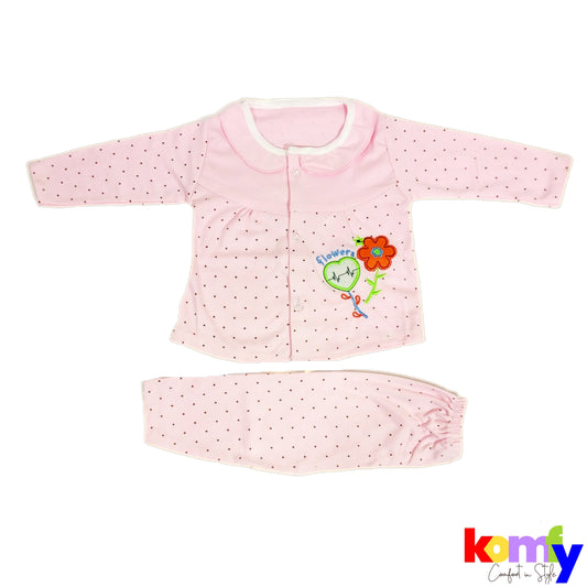 Heart & Flowers-Baby Casual Dress, 2 Pieces