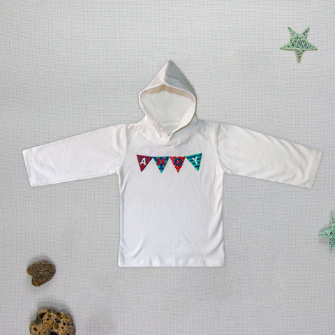 Long Sleeve T-Shirt With Hood(White) Nautica | Tops & T-Shirts | The nest clothing