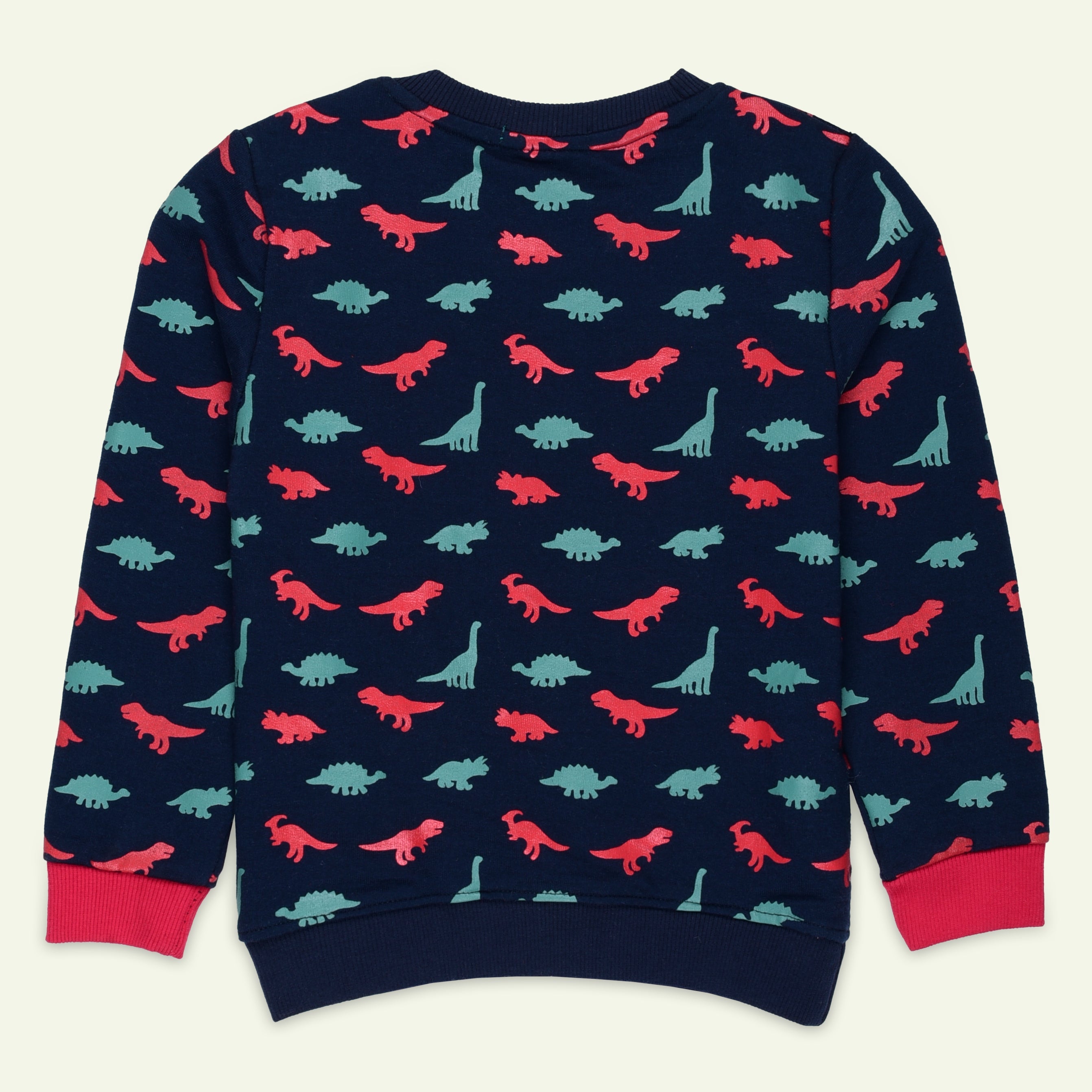 Navy Dino Printed Sweatshirt | IXAMPLE