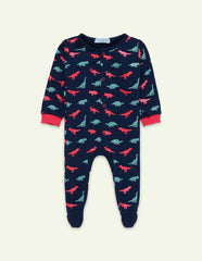 Navy Dino Romper