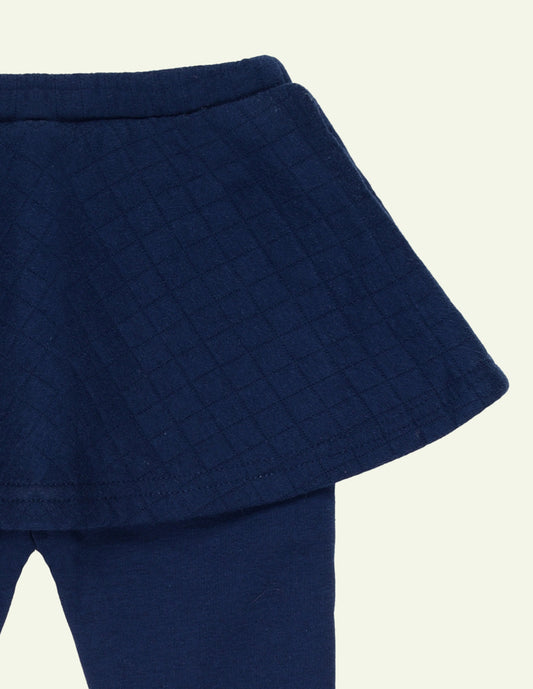 Navy Fleece Trouser with Skirt | IXAMPLE