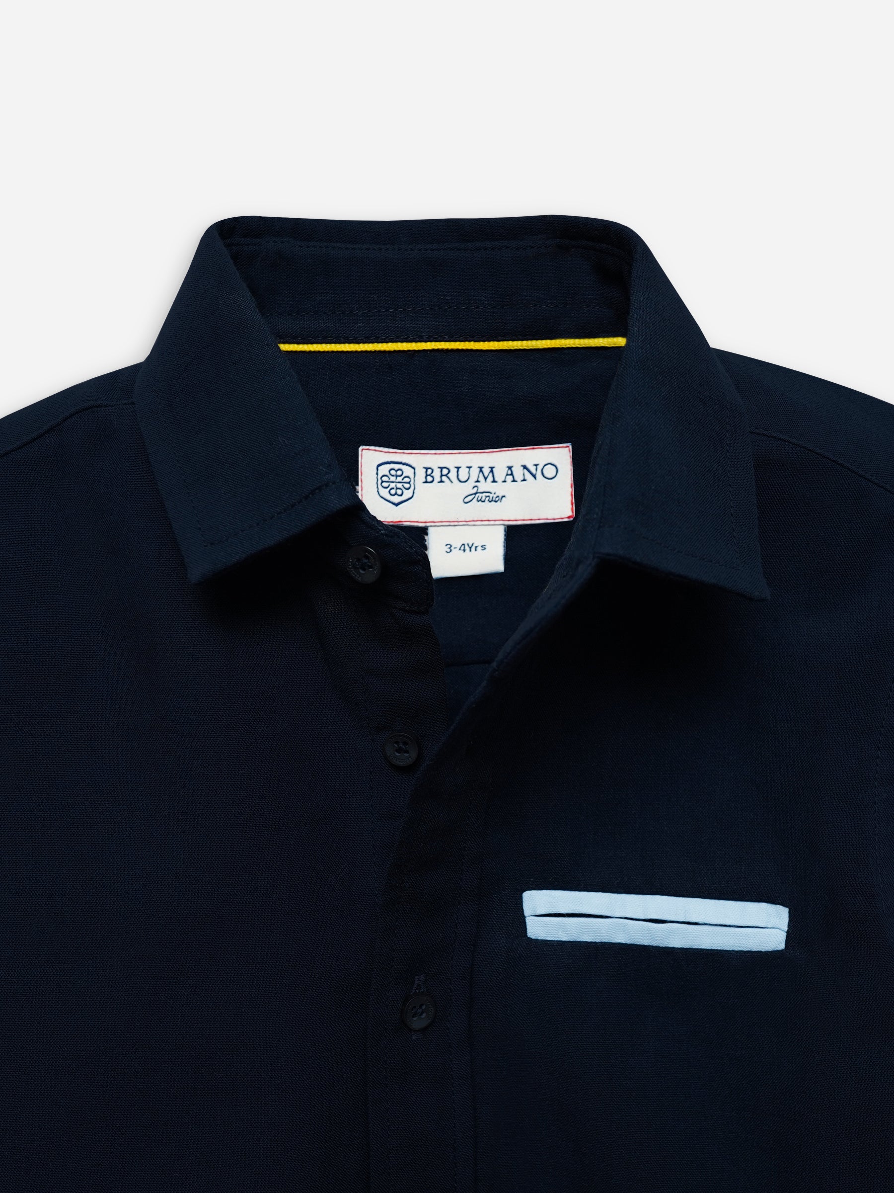 Navy Blue Half Sleeve Casual Shirt With Pocket Detailing Brumano Pakistan