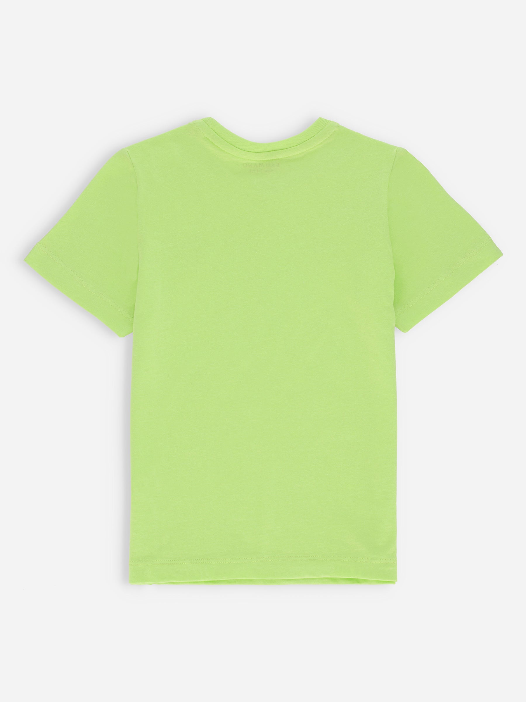 Neon Green Graphic 'Motorcycle' Printed Casual Tee Brumano Pakistan 