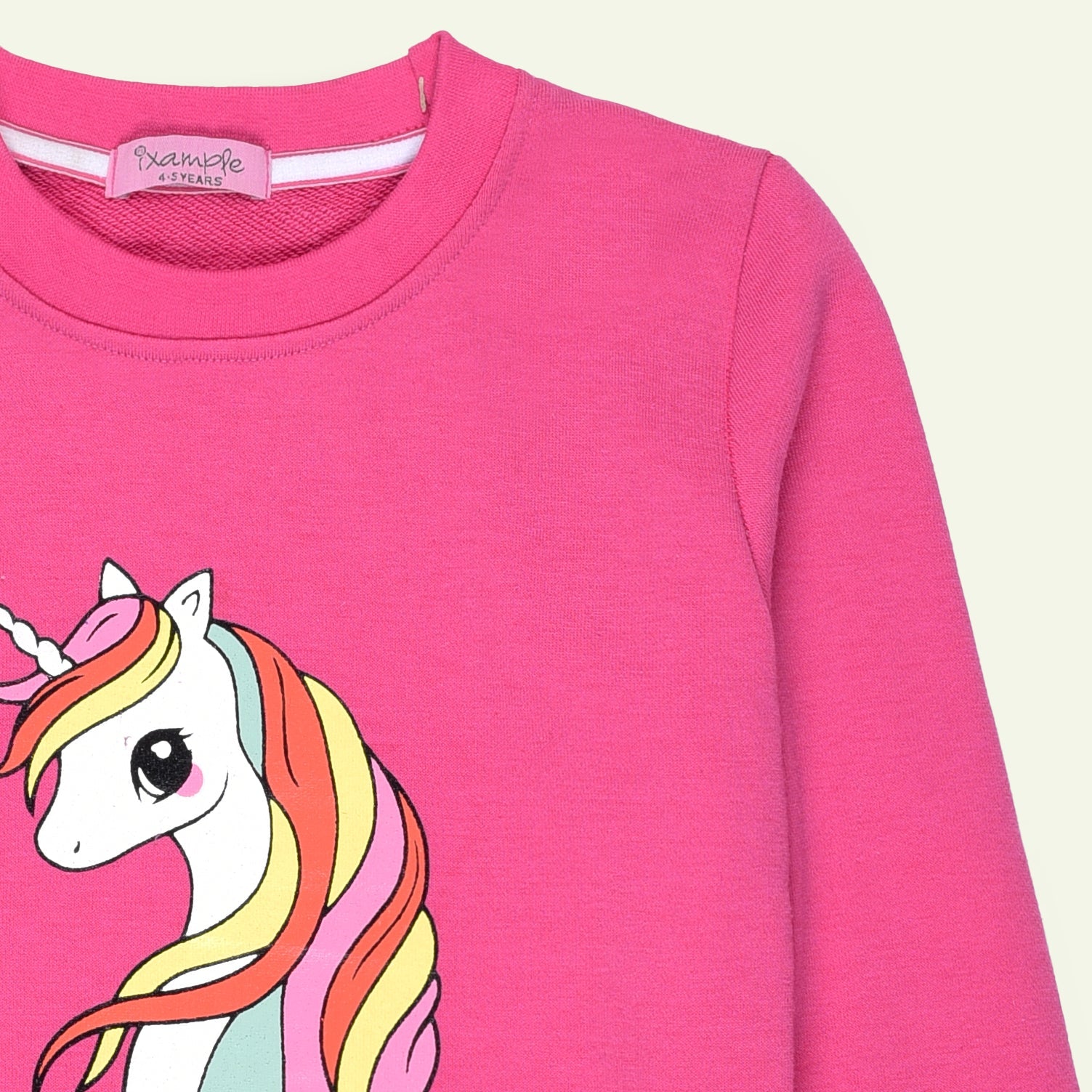 Pink Unicorn Printed Sweatshirt | IXAMPLE