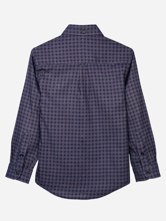 Purple Gingham Checkered Casual Shirt Brumano Pakistan