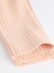 Pink/Cream Baby Long Sleeve Frill Bodysuits 4 Pack (0mths-2yrs)