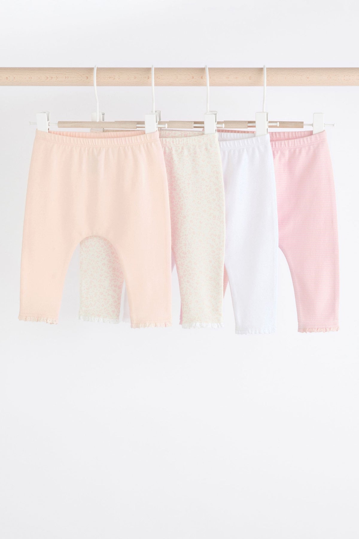 NEXT - NCNVB-Girls Sets-White/Pink Baby Leggings