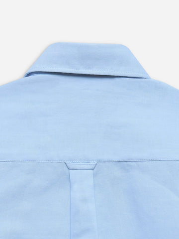 Sky Blue Half Sleeve Casual Shirt With Pocket Detailing Brumano Pakistan