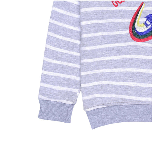 Striped Embroidered Sweatshirt | IXAMPLE