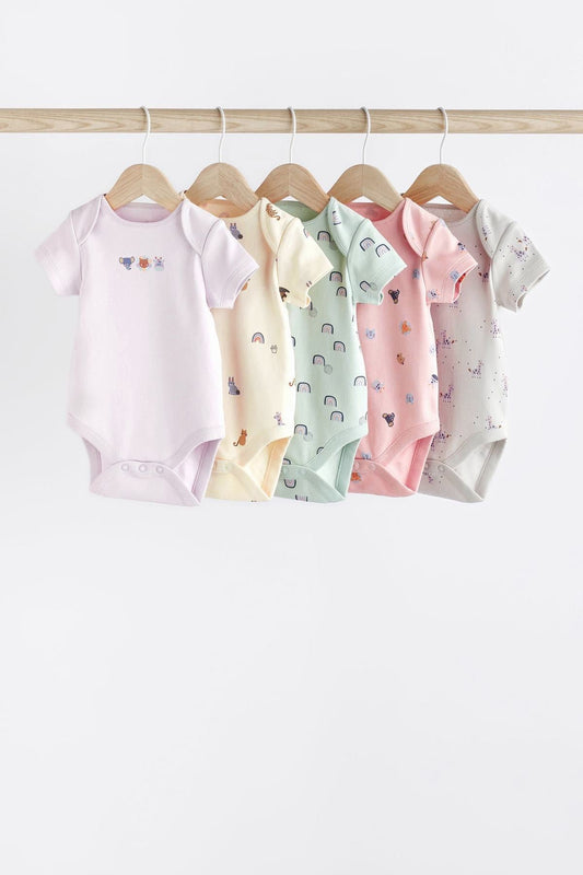 Baby Short Sleeve Bodysuits 5 Pack NEXT UK