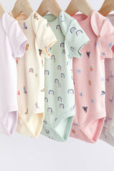 Baby Short Sleeve Bodysuits 5 Pack NEXT UK