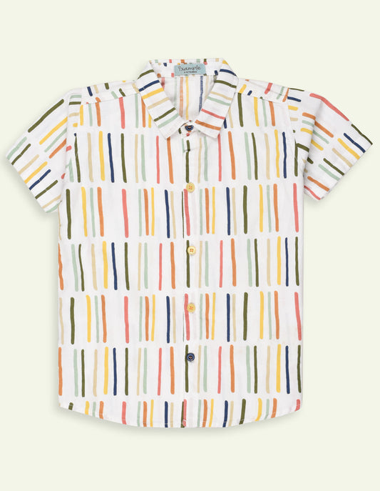 Boys Cotton Printed Shirt