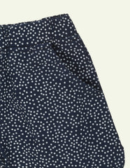 Polka Dot Navy Twill Shorts