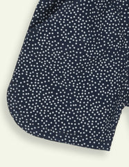 Polka Dot Navy Twill Shorts