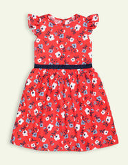 Red Floral Dress