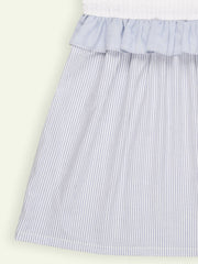 Blue & White Striped Dress