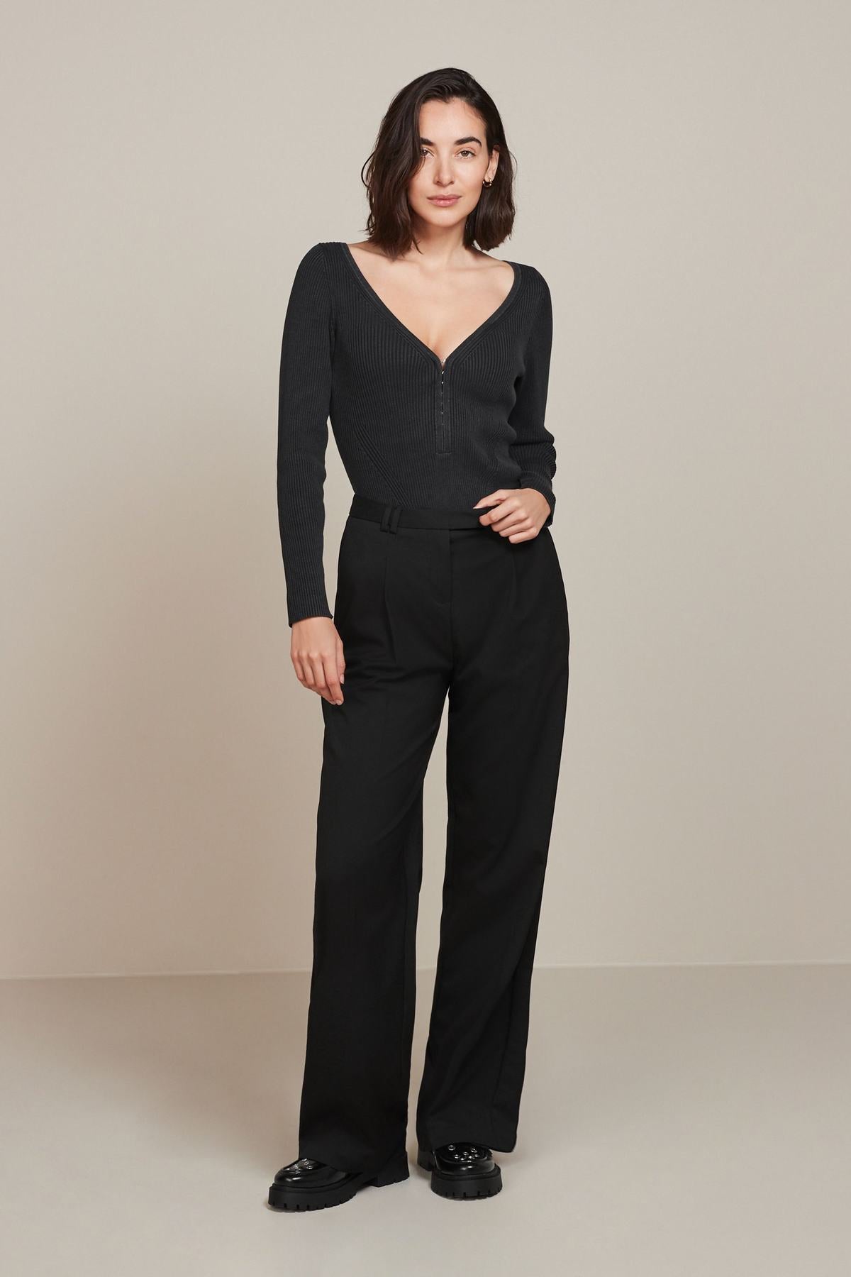 Tailored Wide Leg Trousers