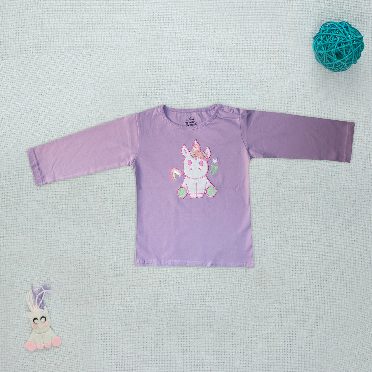 Long Sleeve T-Shirt(Embroidery) Unicorn | Tops & T-Shirts | The nest clothing