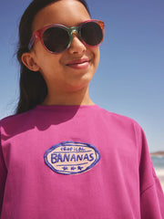 Pink/Stripe Fruit T-Shirt and Textured Shorts Set (3-16yrs)