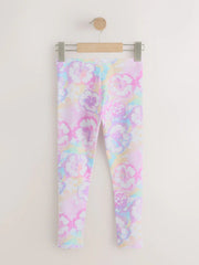Multi Flower Tie Dye Leggings (3-16yrs)