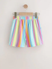 Rainbow Stripe Textured Shorts (3-16yrs)