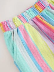 Rainbow Stripe Textured Shorts (3-16yrs)