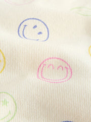 Ecru Multicolour Smiley World Regular Length Frayed Edge Denim Shorts (3-16yrs)