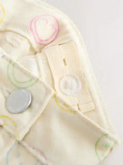 Ecru Multicolour Smiley World Regular Length Frayed Edge Denim Shorts (3-16yrs)