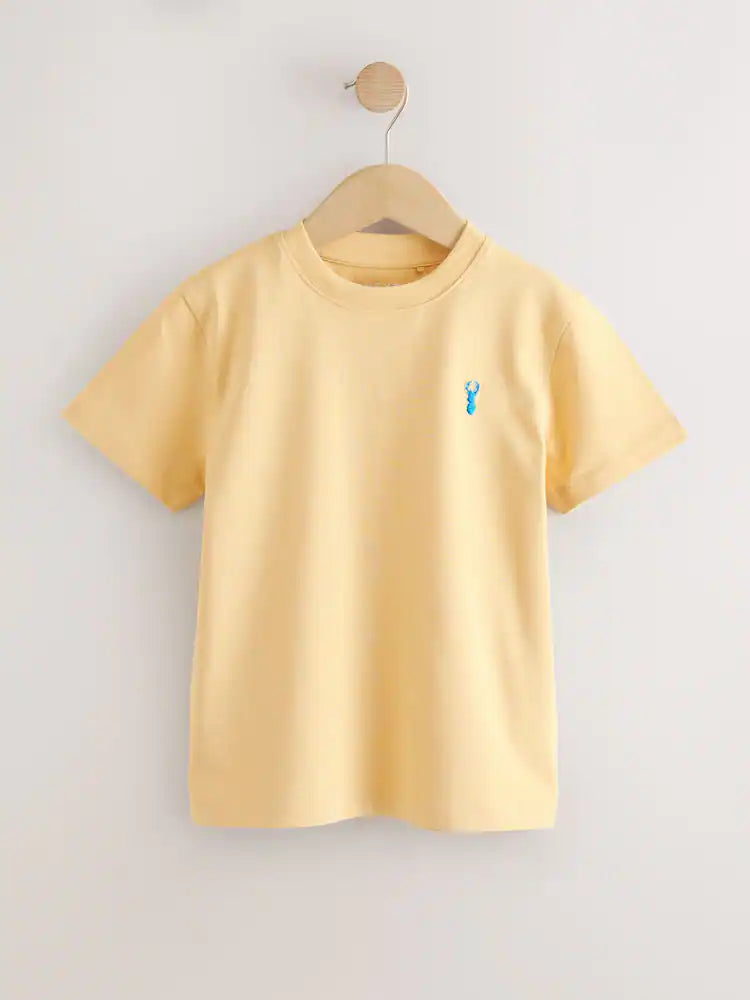 Soft Yellow Stag Regular Fit Short Sleeve T-Shirt (3-16yrs)