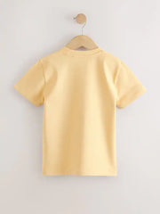 Soft Yellow Stag Regular Fit Short Sleeve T-Shirt (3-16yrs)