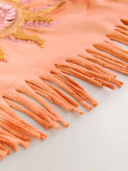Orange Sun Fringe Sequin Vest (3-16yrs)