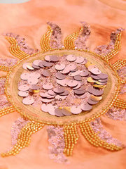 Orange Sun Fringe Sequin Vest (3-16yrs)