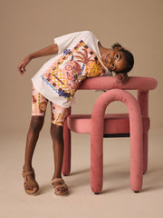 White Unicorn Sequin T-Shirt and Cycling Shorts Set (3-16yrs)
