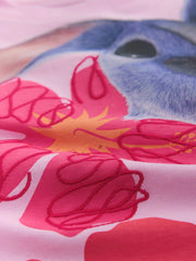 Pink Embroidered License Stitch Oversized Boxy T-Shirt (3-16yrs)