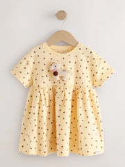 Neutral Unicorn Jersey Dress (3mths-7yrs)