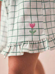 Ecru White Flower Shorts (3mths-7yrs)
