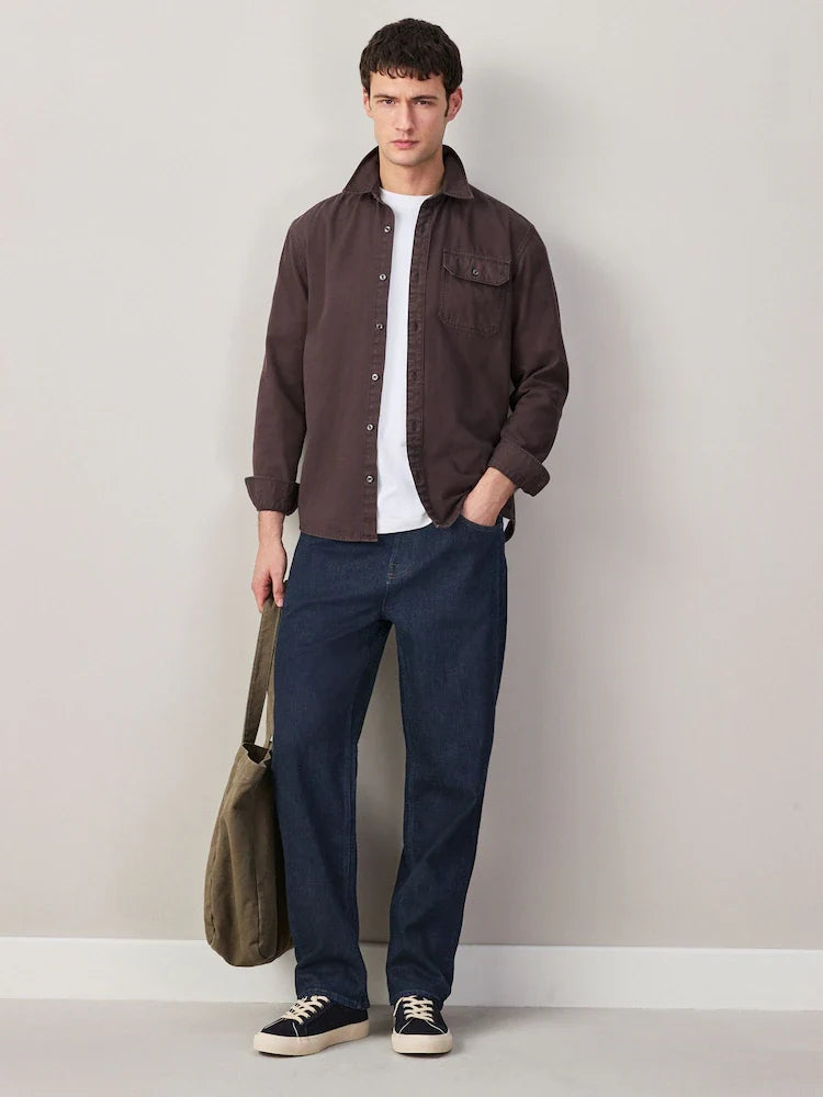 Rinse Wash Regular Tapered Fit Jeans