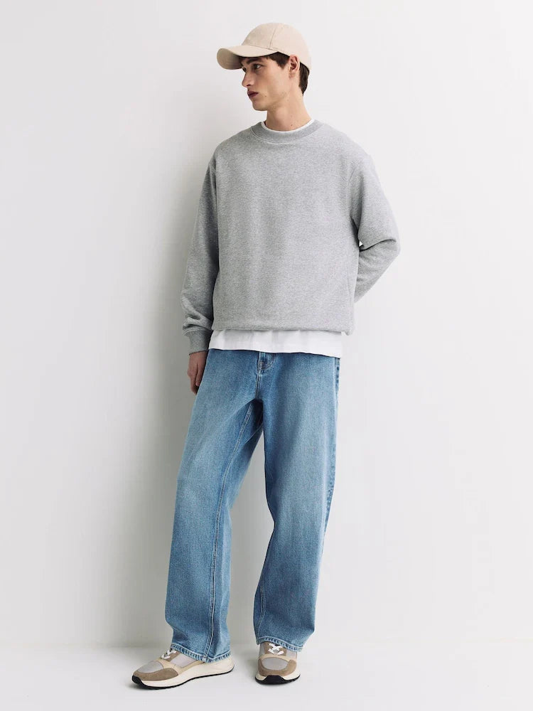 Light Blue Denim Baggy Fit Jeans